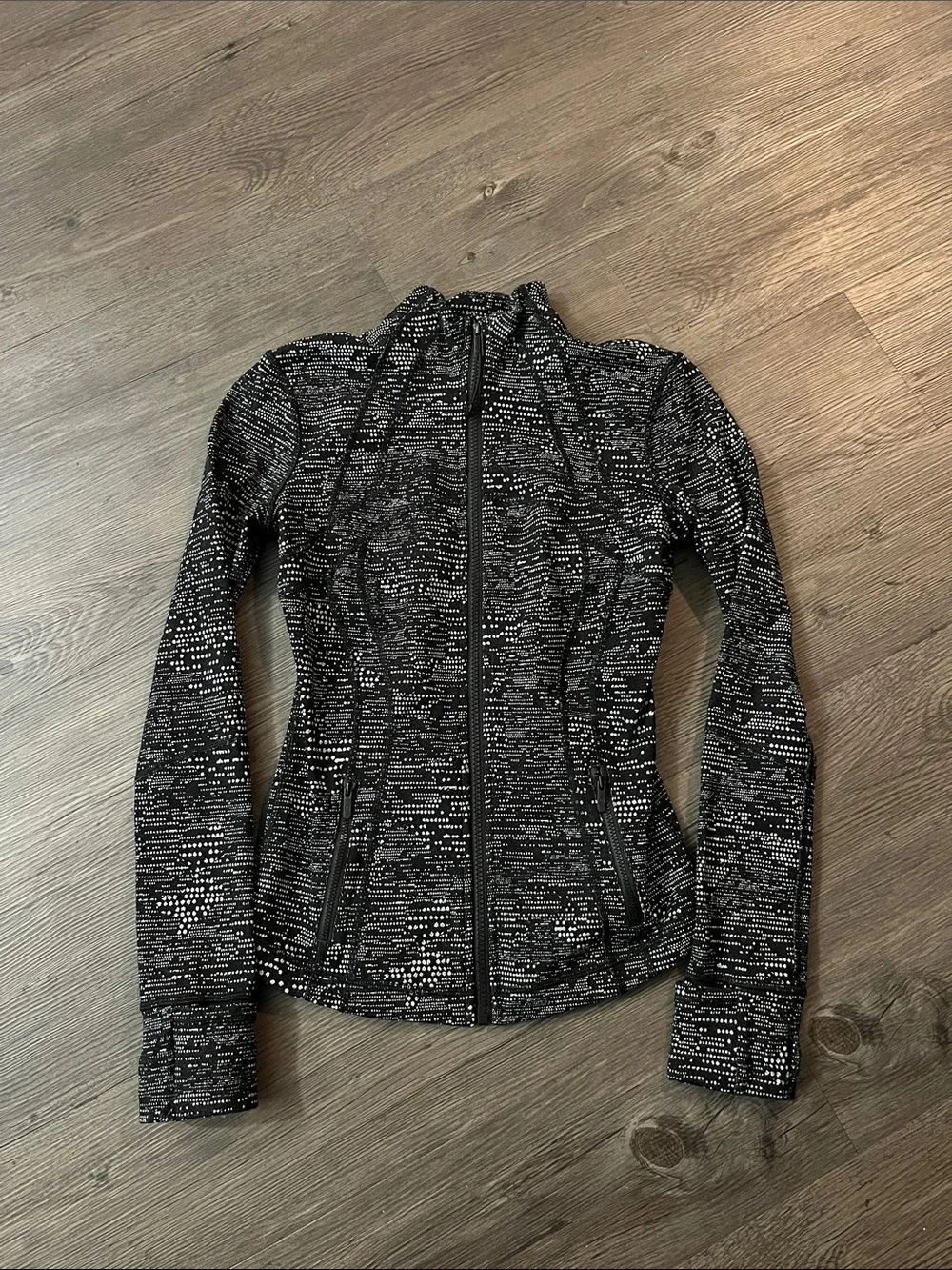 lululemon athletica Black & White Define Zip Jacket